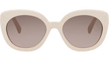 3 Dots Brown Butterfly Sunglasses