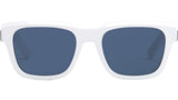 DiorB23 S1I White Geometric Sunglasses