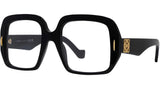 Anagram Black Geometric Eyeglasses
