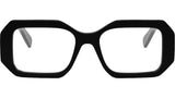 Triomphe Black Geometric Eyeglasses