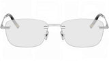 DiorBlackSuitO 27U Silver Oval Eyeglasses