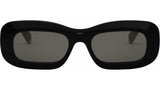 3 Dots Black Rectangle Sunglasses
