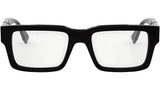 Fendi Diagonal Black Rectangular Eyeglasses