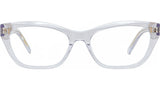 GV Day Crystal Transparent Cat Eye Eyeglasses