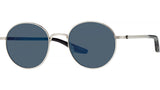 Caster Silver Round Sunglasses