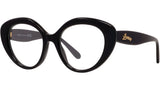Curvy Black Cat Eye Eyeglasses