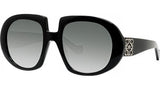 Anagram Black Geometric Sunglasses