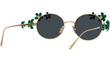 Signature Gold Oval Sunglasses