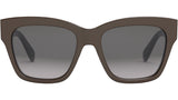 Triomphe Dark Brown Geometric Sunglasses