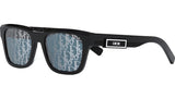 DiorB23 S1I Black Geometric Sunglasses