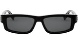 CD Icon S2I Black Rectangular Sunglasses