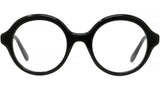Slim Black Round Eyeglasses
