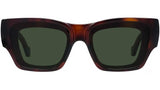 Signature Tortoise Rectangular Sunglasses
