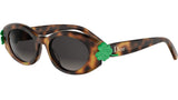 Dior Clover B1I Havana Oval Sunglasses