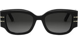 DiorSignature 13I Shiny Black Geometric Sunglasses