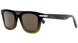 DiorBlackSuit 10I Havana Geometric Sunglasses