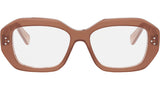 3 Dots Brown Geometric Eyeglasses