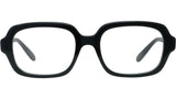 Slim Black Square Eyeglasses