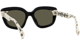 1970 Black Butterfly Sunglasses