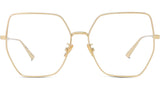 GemDiorO S2U Yellow Geometric Eyeglasses