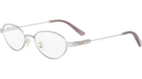DiorCannageO R1U Silver Oval Eyeglasses