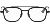 NeoDiorO 6F Shiny Black Pilot Eyeglasses