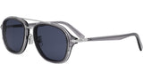 DiorBlackSuit A4U Shiny Grey Pilot Sunglasses