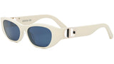 30Montaigne S9U White Oval Sunglasses