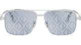 CD Diamond S9U Silver Geometric Sunglasses