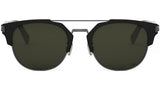 CD Icon 1U Black Geometric Sunglasses