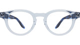 Oxford Blue Round Eyeglasses