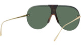 Slim Havana Mask Sunglasses