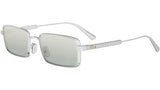 DiorCannage S2U Silver Rectangular Sunglasses
