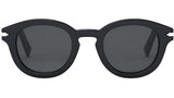 DiorBlackSuit R5I Black Round Sunglasses
