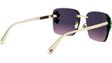 Dior Clover S2U Gold Square Sunglasses