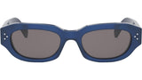 3 Dots Blue Geometric Sunglasses