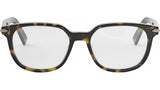 DiorBlackSuitO 25I Havana Round Eyeglasses