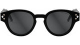 CD Diamond R2I Black Round Sunglasses