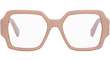 Triomphe Peach Square Eyeglasses
