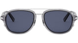 DiorBlackSuit A4U Shiny Grey Pilot Sunglasses
