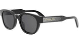 Christian Dior Label R1I Black Round Sunglasses