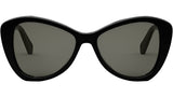 CELINE Thin Black Butterfly Sunglasses