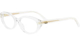 DiorGlowO B1I Crystal Oval Eyeglasses