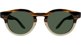 Oxford Brown Round Sunglasses
