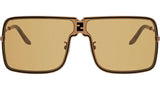 Fendiness Brown Mask Sunglasses