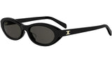Triomphe Mini Black Oval Sunglasses