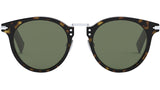DiorBlackSuit R4U Havana Round Sunglasses