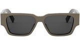 CD Diamond 5I Shiny Brown Squared Sunglasses