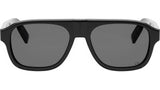 CD Icon A1I Shiny Black Pilot Sunglasses