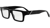 Fendi Diagonal Black Rectangular Eyeglasses
